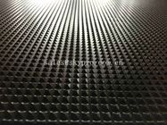 Commercial Black Pyramid Pattern Rubber Flooring Matting For Anti - Skidding