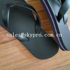 Wygodne czarne klapki / sandały Odporne na zużycie letnie kapcie plażowe