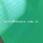 Odtworzona Antystatyczna Przyjazna PCV Pokrycie z PCV Zielona gładka powierzchnia Tarcza PCV Tarpaulin Coated Fabric