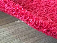 Red Logo Flooring Carpet Rubber Safety Mats / Water - Proof Rubber Door Mat