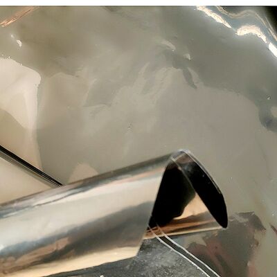 6-milowa rolka czarnej folii budowlanej z polietylenu o niskiej gęstości